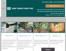 Tablet Screenshot of newtampafence.com